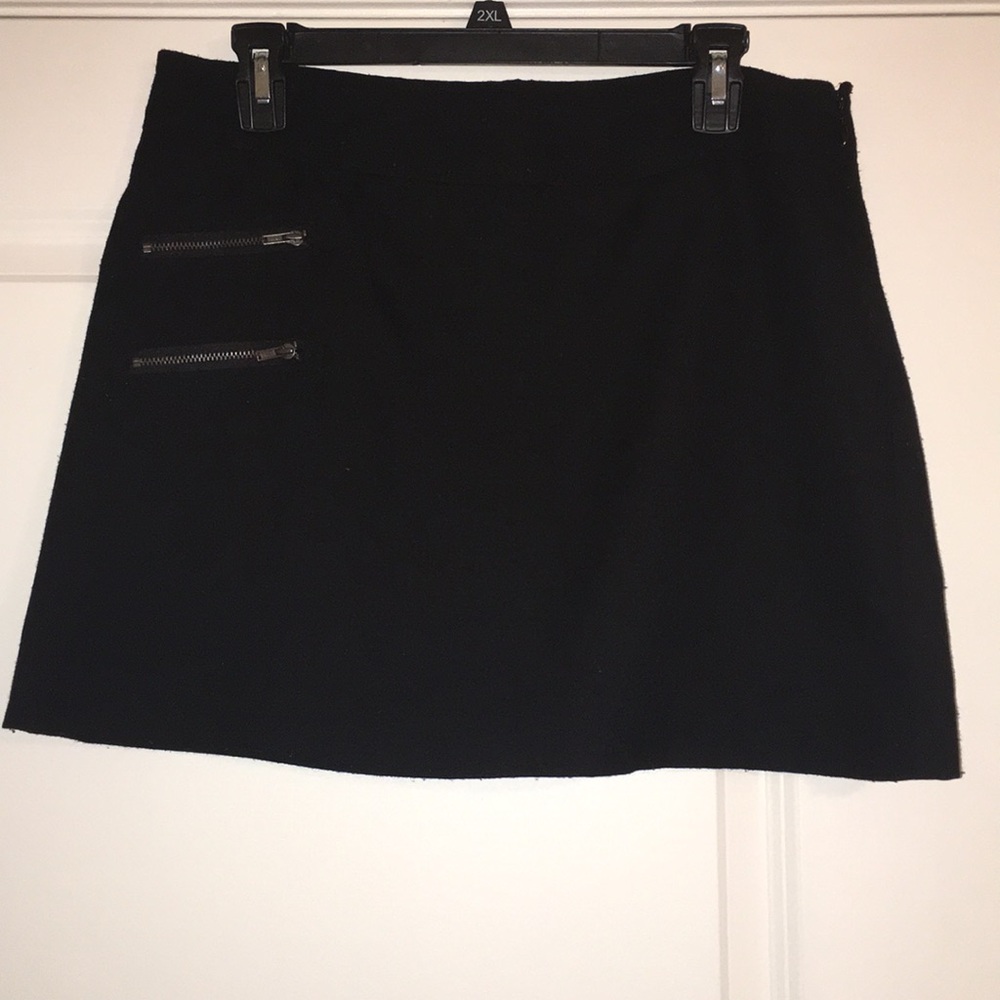 Gap Black Side Zip Skirt